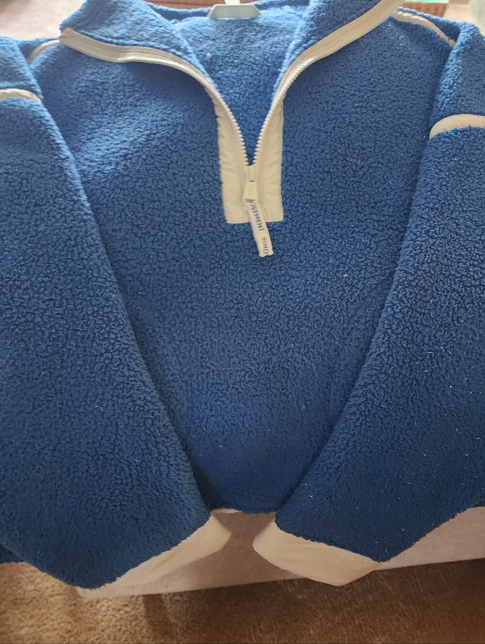 FP Movement Blue Fleece Quarter-Zip Womens Sweater